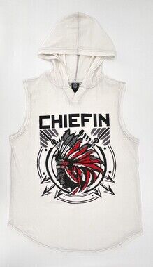 Launder Cheifin Sweater Mens Large Hoodie Sleeveless Pullover  Workout